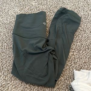 Green lululemon align leggings size 4
